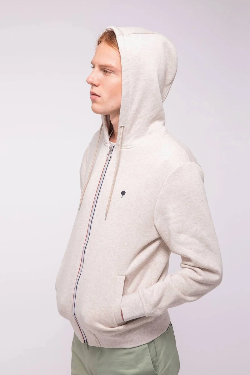 Faguo Mesnil - Beige hoodie in cotton