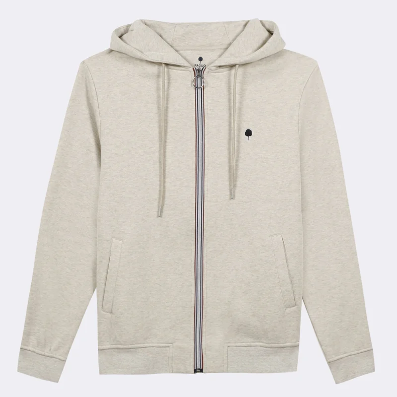 Faguo Mesnil - Beige hoodie in cotton