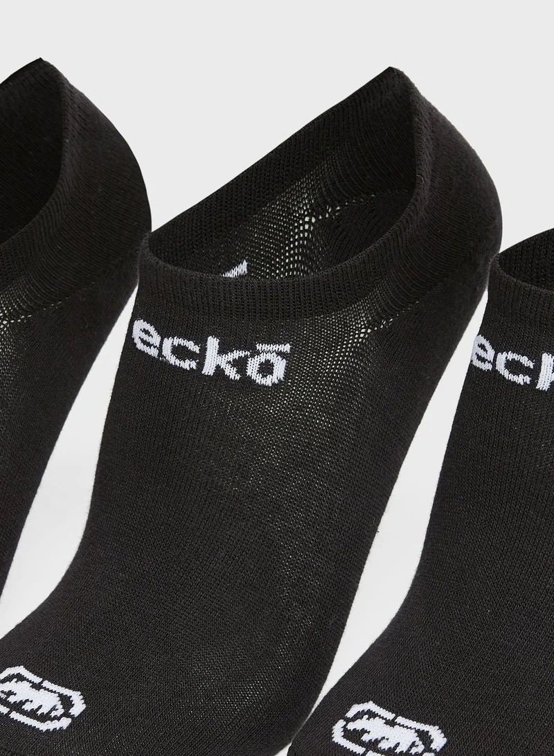 إيكو يو إن إل تي دي. 3 Pack Logo No Show Socks