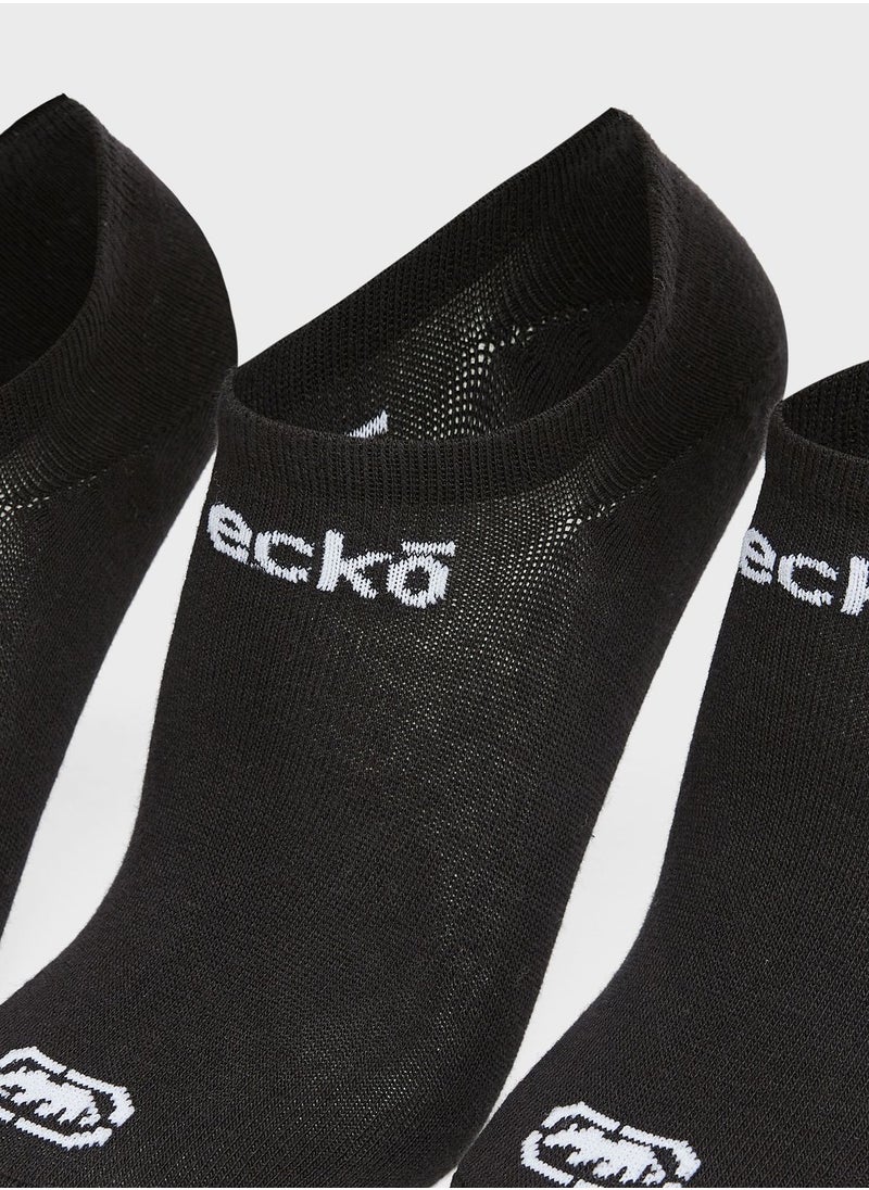 Ecko Unltd. - 3 Pack Logo No Show Socks - Image 1