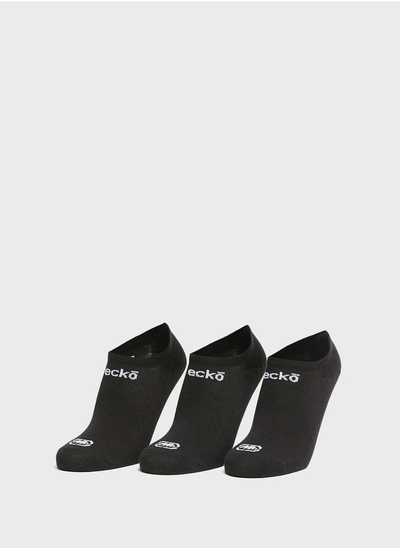 Ecko Unltd. - 3 Pack Logo No Show Socks - Image 1