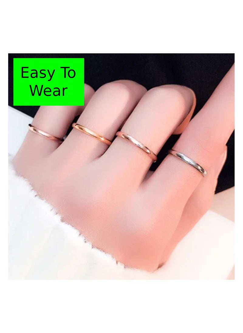 Soko Mesh Titanium Steel Band Rings Stackable Ring - Exquisite Women's Jewelry, Wedding Band, Luxury Fashion Accessory, Timeless and Elegant Design, Perfect Gift for Her, Fine Jewelry Collection.  - Image 2