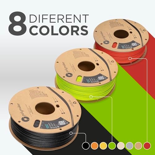 polymaker خيوط بوليمكر خفيفة الوزن PLA 1.75 مم أخضر زاهي 0.8 كجم، خيوط بوليلايت 3D طابعة PLA أخضر زاهي كثافة منخفضة، الطباعة مع معظم طابعات 3D - Image 3