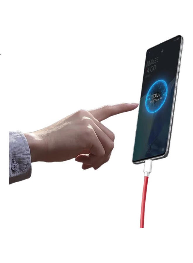 Ten Flashes Shan, Suitable For Oneplus Data Cable Charging Cable, Warp Fast Charging Pd65W Super Fast Charging, For 1+9Pro/9/9R/9Rt/8T/8/7/Oppo, Dual-Head Type-C To Type-C - Image 3