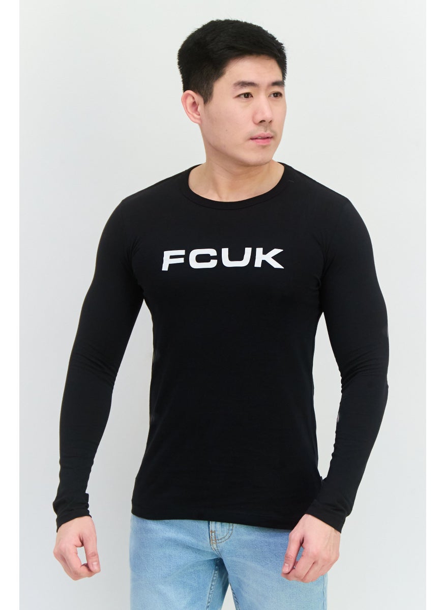 Men Crew Neck Long  Sleeves Brand Logo Shirt, Black - pzsku/ZCB0B6601BF10E89C2117Z/45/_/1739196955/92af9f51-ceaa-4ce2-9e99-3526a8eab69d