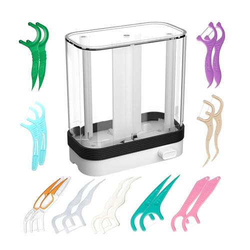 Empty Floss Pick Holder Floss Pick Dispenser for Cleaning Teeth Travel Floss Picks Case Flosser Dispenser Flosser Holder