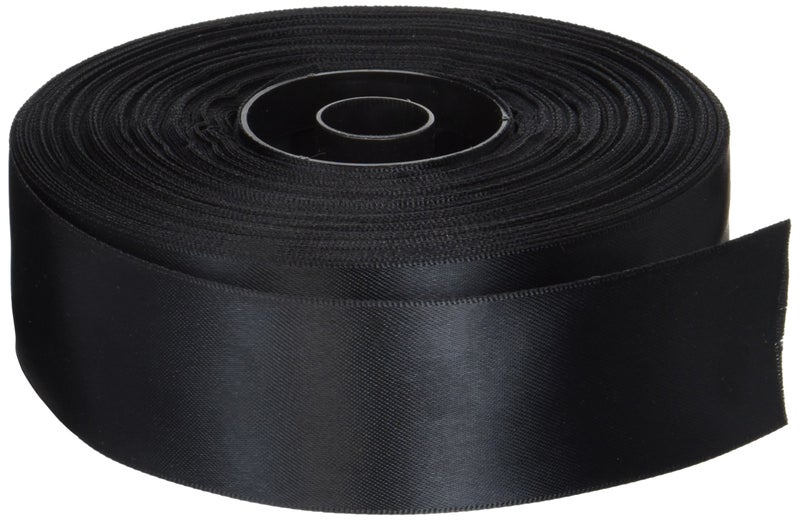 Paper Mart Black Double Face Satin Ribbon, 1-1/2" X 50Yd - Image 3