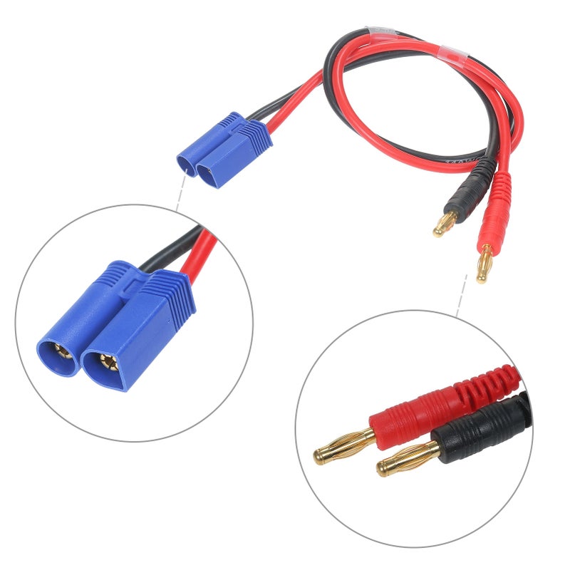 QM158 Charge Cable Power Adapter Cable EC5 Male to 4mm Banana Plug Charging Cable 14AWG 30cm - Image 5