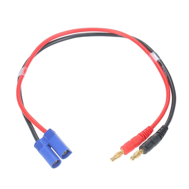 QM158 Charge Cable Power Adapter Cable EC5 Male to 4mm Banana Plug Charging Cable 14AWG 30cm - Image 1