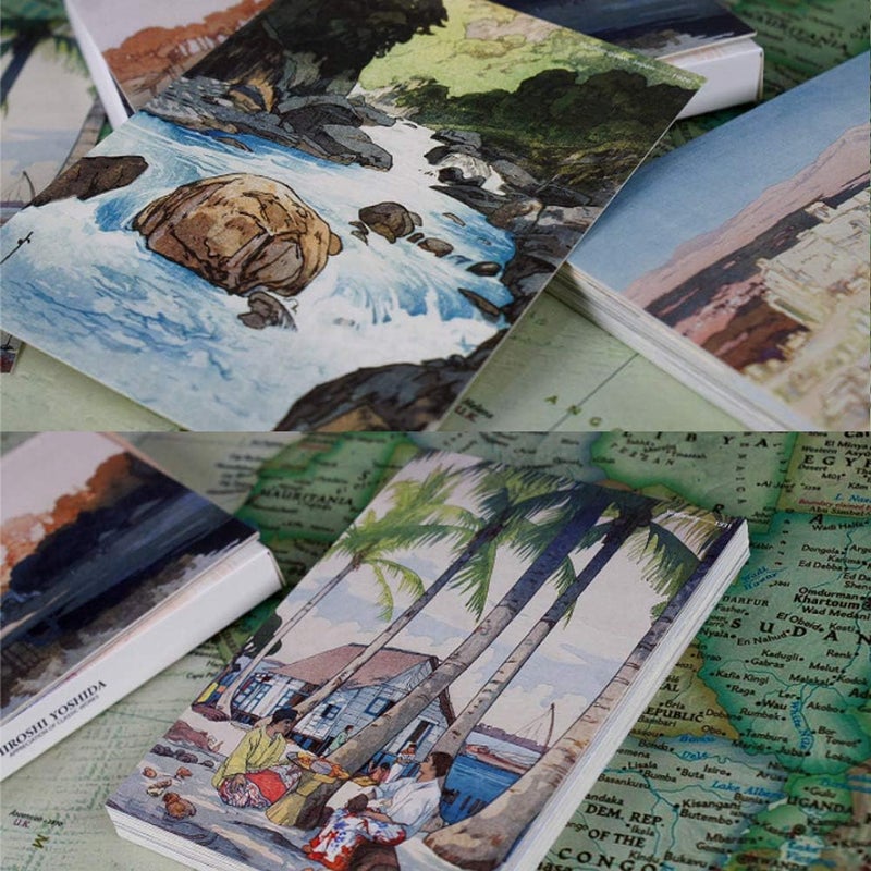 HOSTEESSCHOICE Beautiful Art Postcards set of 30 Japanese Artist Hiroshi Yoshida Post card variety pack Famous Painting Scenery,4 x 6 Inches - Image 3