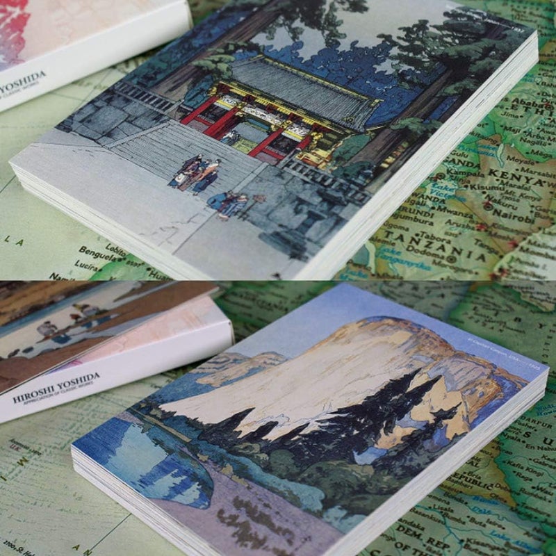 HOSTEESSCHOICE Beautiful Art Postcards set of 30 Japanese Artist Hiroshi Yoshida Post card variety pack Famous Painting Scenery,4 x 6 Inches - Image 2