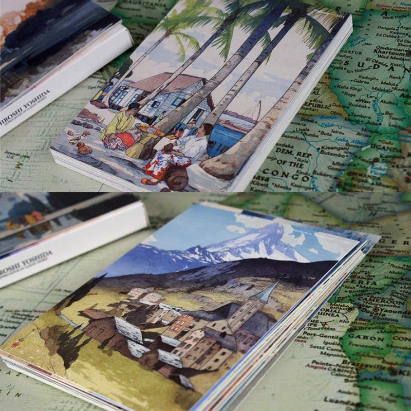 HOSTEESSCHOICE Beautiful Art Postcards set of 30 Japanese Artist Hiroshi Yoshida Post card variety pack Famous Painting Scenery,4 x 6 Inches - Image 4