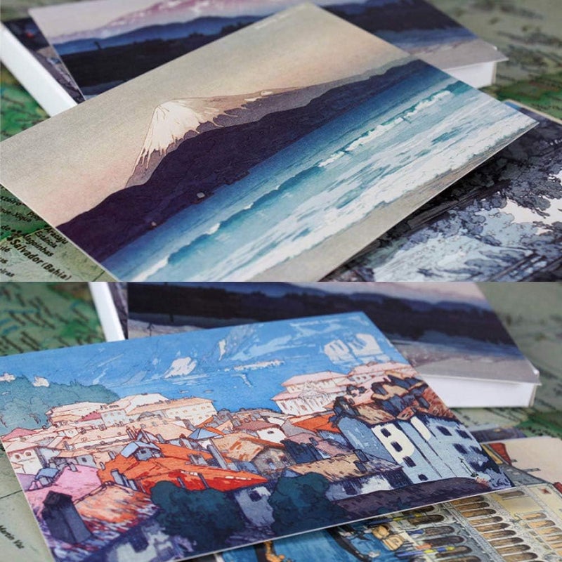 HOSTEESSCHOICE Beautiful Art Postcards set of 30 Japanese Artist Hiroshi Yoshida Post card variety pack Famous Painting Scenery,4 x 6 Inches - Image 5