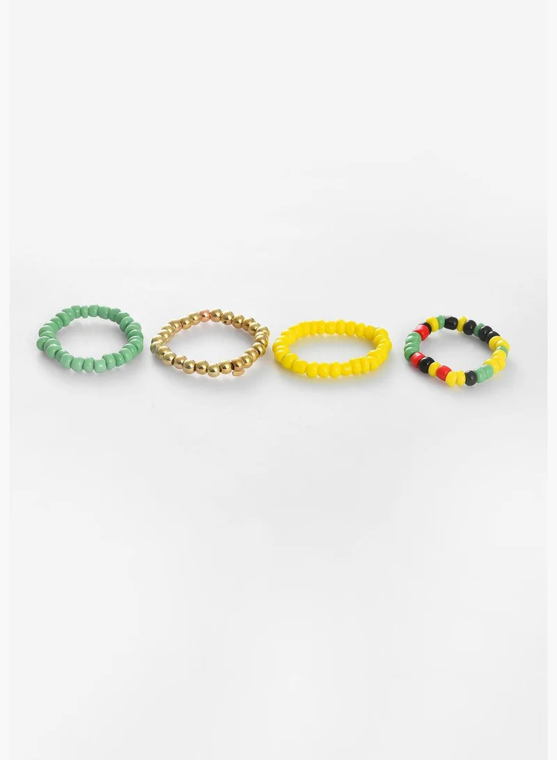 SOHI Trendy Designer Beaded Ring