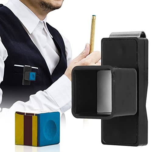 EVTSCAN Magnetic Billiard Cue Chalk Holder, with Aluminum Belt Clip, for Standard Square Shaped Chalk Cubes, Pocket Pool Chalk Case for Pool Halls, Snooker Players - Image 5