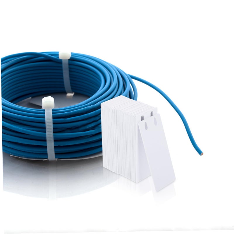 50 Pcs White PVC Cable Tags Blank Write On Labels For Wire Cord Identification - Image 5