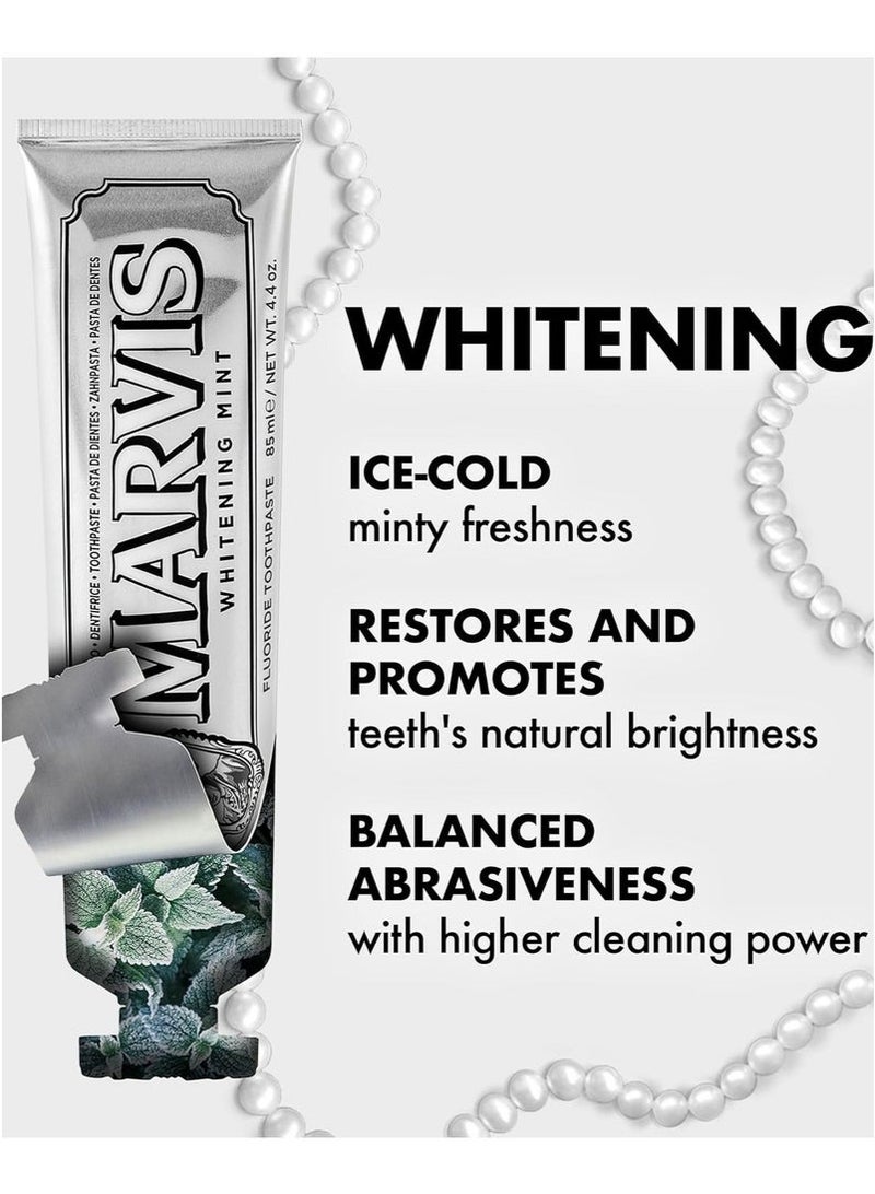 Marvis Whitening Mint Toothpaste with Xylitol | 85ml – Brightens Teeth, Long-Lasting Freshness - Image 4