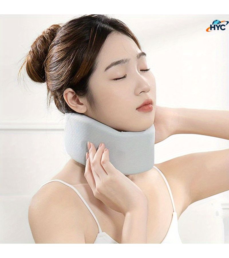 Neck Stripe Gray Cervical Collar Support for Forward Head Relief - Image 1