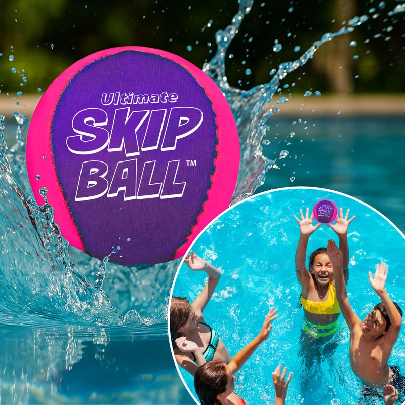 Activ Life Ultimate Skip Ball Fun - Squishy Beach Balls & Best Outdoor Water Toys Gifts - Who Have Everything - Cool Birthday Presents - Party Games & Christmas 2025, Pink/Purple - Image 3