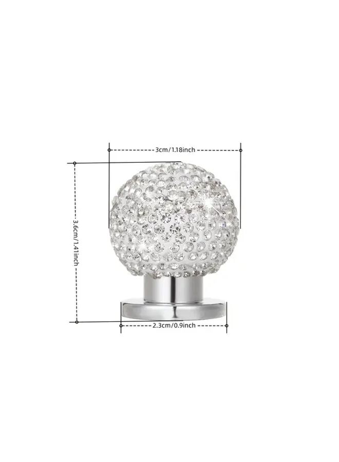 AB Color Sparkling Rhinestone Car Start Button Decorative Interior Accessory - Image 2