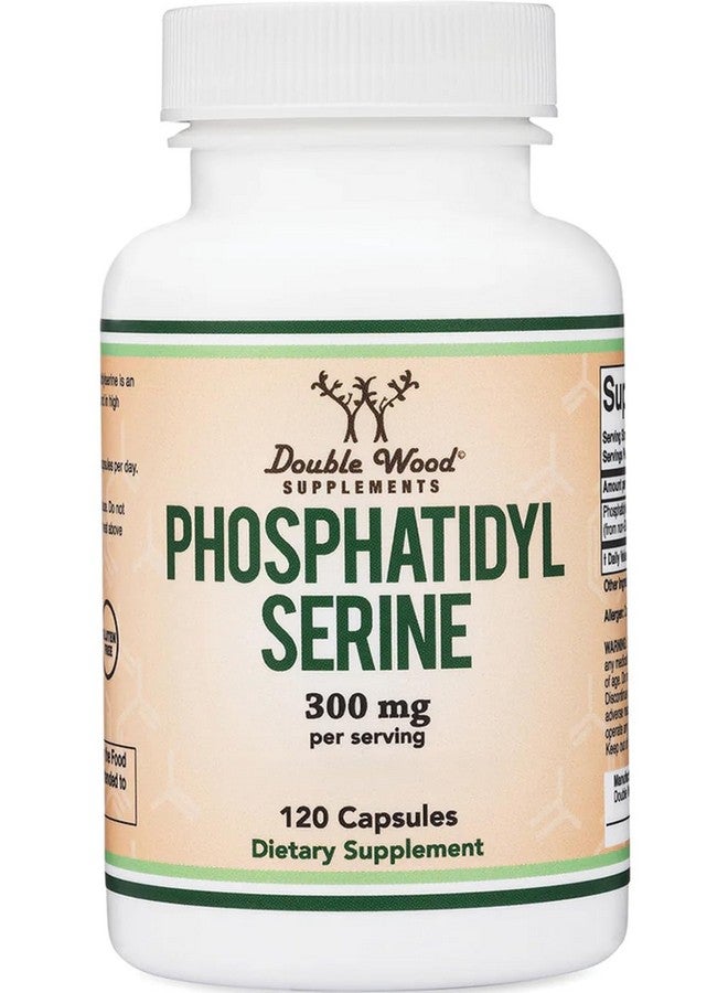 Double Wood Supplements مكمل فوسفاتيديل سيرين 300 ملغ لكل حصة، 120 كبسولة (مجمع فوسفاتيديل سيرين) من دابل وود - Image 1