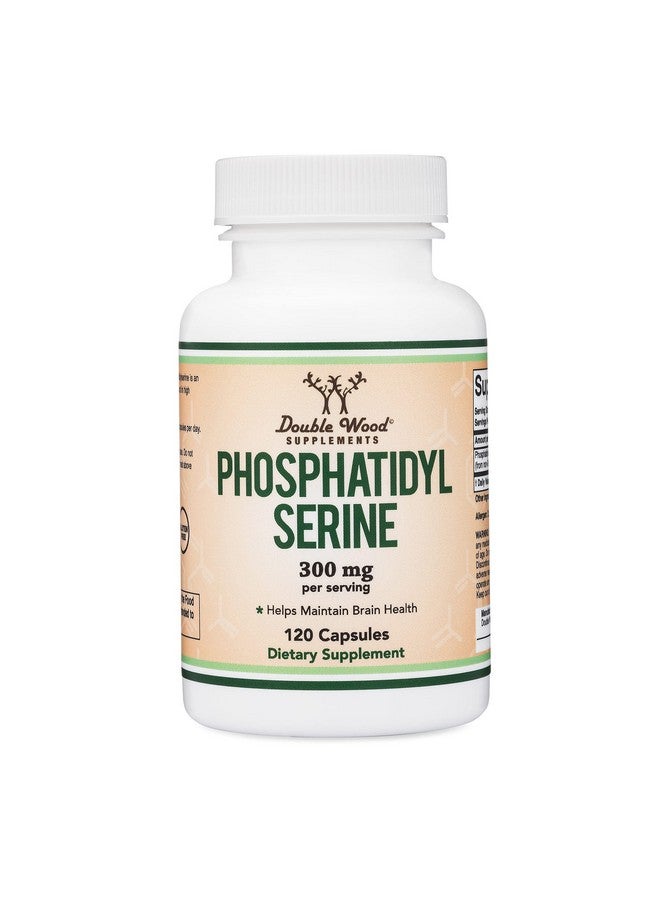 Double Wood Supplements مكمل فوسفاتيديل سيرين 300 ملغ لكل حصة، 120 كبسولة (مجمع فوسفاتيديل سيرين) من دابل وود - Image 5