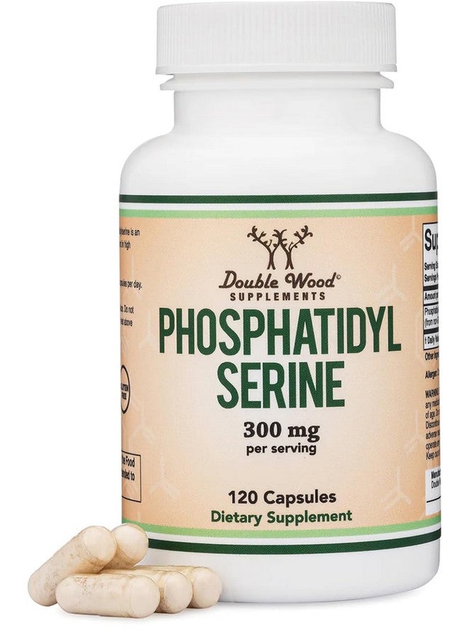 Double Wood Supplements مكمل فوسفاتيديل سيرين 300 ملغ لكل حصة، 120 كبسولة (مجمع فوسفاتيديل سيرين) من دابل وود - Image 4