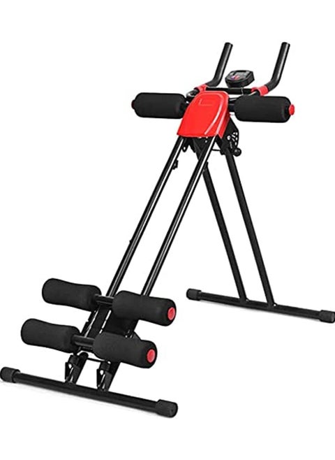 Vertical Ab Shaper Machine: Adjustable & Foldable Core Strength Trainer for Home Gym | Multi-Functional Power Plank Abs Sculptor with Leg Extensions for Maximum Six-Pack Abs and Total Core Workout