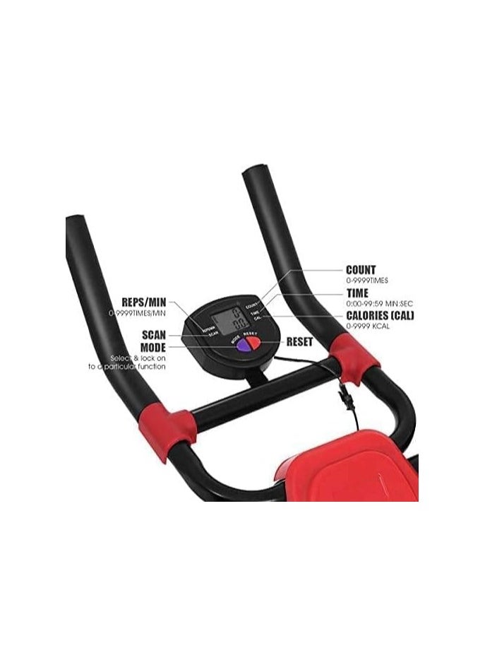 Yameem - Vertical Ab Shaper Machine: Adjustable & Foldable Core Strength Trainer for Home Gym | Multi-Functional Power Plank Abs Sculptor with Leg Extensions for Maximum Six-Pack Abs and Total Core Workout - Image 1