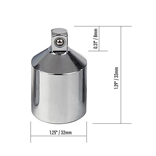 FOCMKEAS Socket Adapter 1/2" Drive (F) to 1/4"(M), CR-V, Female to Male, 2PCS - Image 2