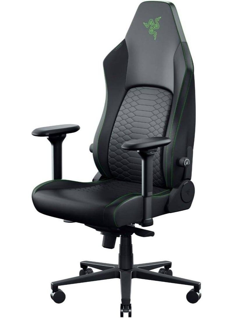 RAZER Iskur V2 NewGen Ergonomic Gaming Chair, HyperFlex 360° Adjustable Lumbar Support, Gen-2 EPU Leather with CoolTouch, 4D Armrests, 153° Recline, Dual-Density Cold-Cured Foam, Steel Frame, High Back, 136kg Capacity, Black & Green | RZ38-04900700-R3G1 - Image 5