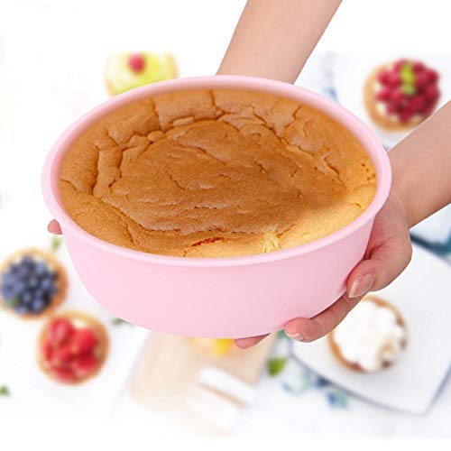 Pindia 1Pc Silicone Non-Stick Round Baking Cake Bread Pan Mould - Random Color - Image 3