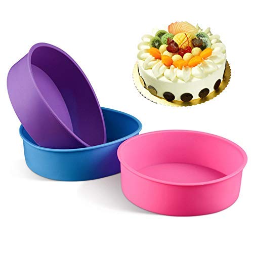 Pindia 1Pc Silicone Non-Stick Round Baking Cake Bread Pan Mould - Random Color - Image 5