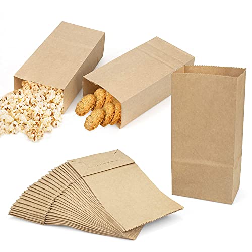 Tia Crafts Eco-friendly Food Grade Paper Bags for Food Packing | Square Flat Bottom | Useful for Grocery, fruits, gifting, cookies Take Away 9X5X3 inch (Capacity: pack of 250 grams, 100 bags) - Image 3