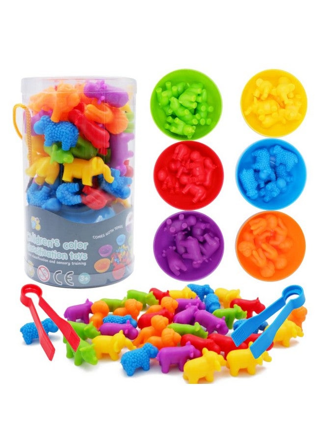 JOCHA Color Sorting And Counting Animals Toys For Toddlers 3 5 4 Years Old Preschool Matching Learning Educational Game Montessori Sensorys Math Classification Activities Toys For Kids Boys Girls - Image 1