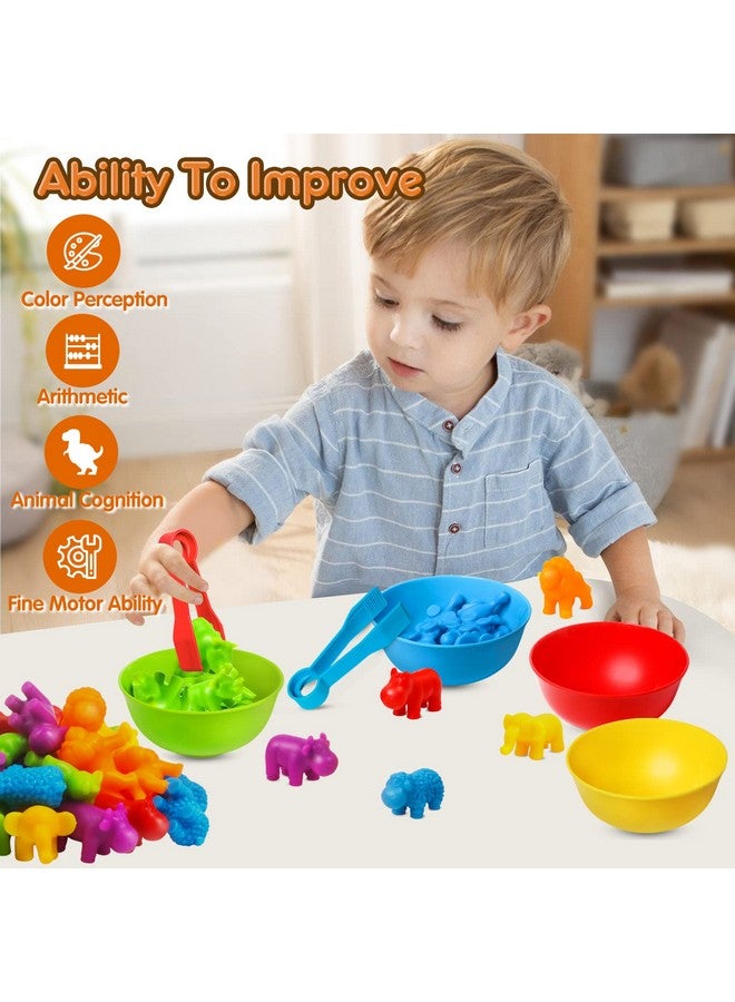 JOCHA Color Sorting And Counting Animals Toys For Toddlers 3 5 4 Years Old Preschool Matching Learning Educational Game Montessori Sensorys Math Classification Activities Toys For Kids Boys Girls - Image 5