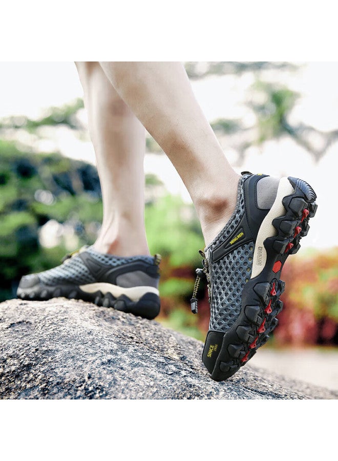 Double Star Eight Shuangxing Bate Men's Casual Outdoor Summer Sneakers, Breathable Mesh Shoes, Slip-on Hiking Shoes For Men, Water-friendly - Image 5