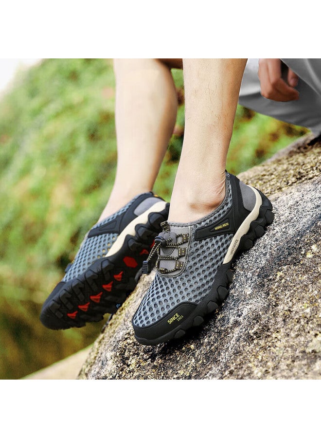 Double Star Eight Shuangxing Bate Men's Casual Outdoor Summer Sneakers, Breathable Mesh Shoes, Slip-on Hiking Shoes For Men, Water-friendly - Image 4