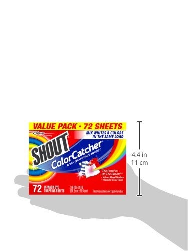 Shout Color Catchers for Laundry, Allow Mixed Washes, Prevents Color Runs and Maintains Original Clothing, 72 Count - Image 3