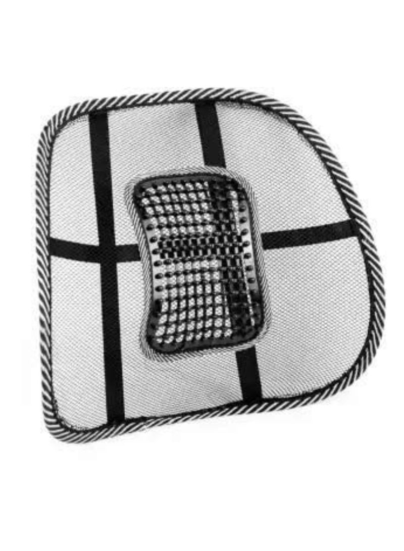 Air Flow Lumbar Support Cushion, Car Seat Supports Cushion waist pad, Ergonomic Back Support Cushion, Comfortable Mesh Chair Relief Lumbar Back Pain, Support Car Cushion Office Seat Chair - Image 1