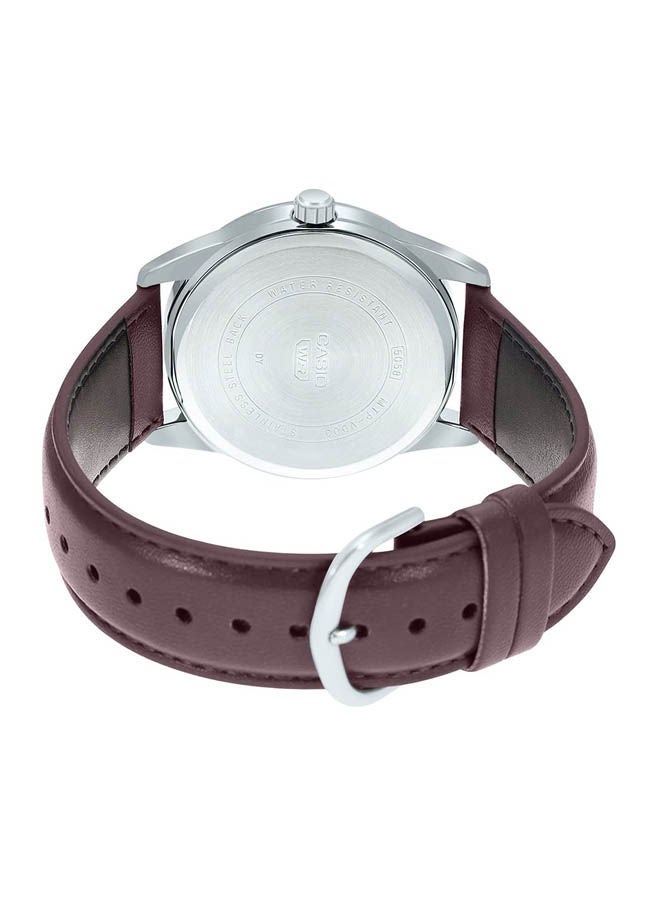 كاسيو ساعة يد من جلد بعقارب MTP-VD03L-5AUDF - Image 2