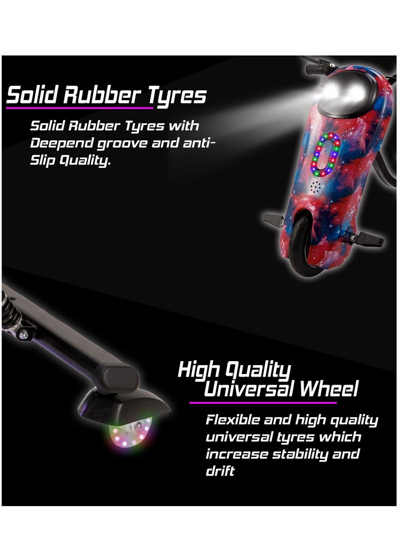 MYTOYS 36V Drifting Scooter 3 Wheel Electric Scooter - 3 Driving Modes- Bluetooth- Speaker- Lights - Shock Absorber Safety Gears Speed Up To 20KM/h - Image 4