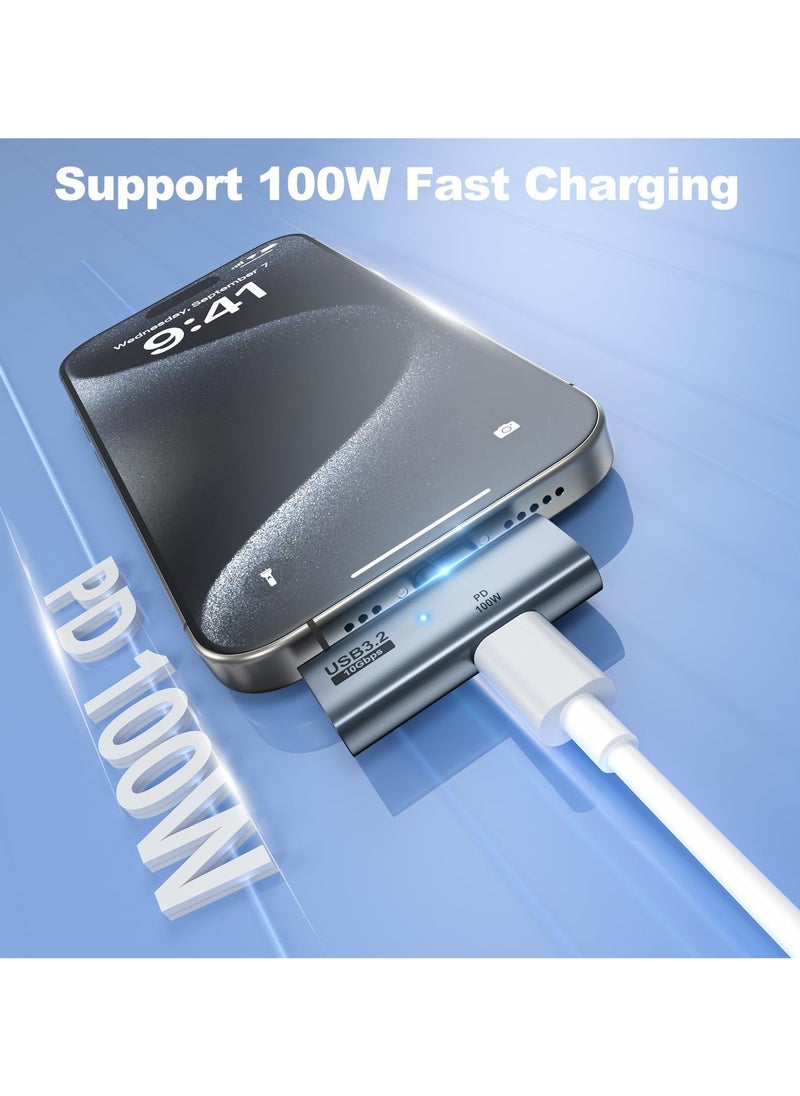 erorex USB C to USB 3.2 Adapter, 2 Pack 2-in-1 with 100W Type C Charging Port, OTG Converter for Meta Quest 2, Rog Ally, Steam Deck, for iPhone 15 Series, iPad, MacBook and More  - Image 5