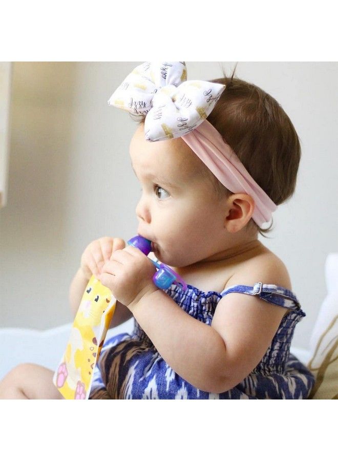ChooMee Reusable Baby Food Storage Pouches 5 Oz ; Ideal For Baby Food Smoothies And Purees ; Secure Double Lock Zipper Wide Bottom Bpa Free ; Snakpack Freshsquad 8 Ct  - Image 3
