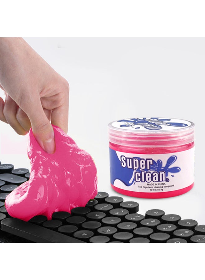 Car Cleaning Soft Rubber Car Cleaning Mud Household Keyboard Sticky Ash Artifact Gap Keyboard Cleaning Mud Cleaning Soft Rubber-Color:160g Red Bottle - Image 1