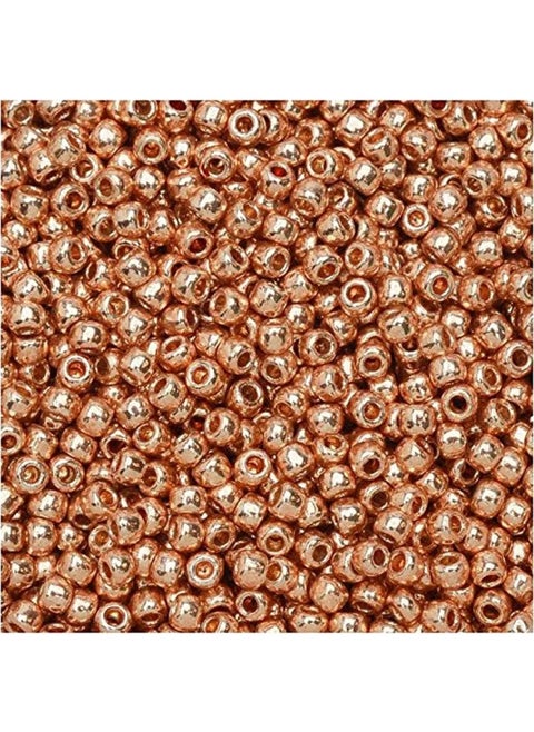 Toho Tr-11-Pf551 C Seed Beads  Permanent Finish Galvanized Rose Gold
