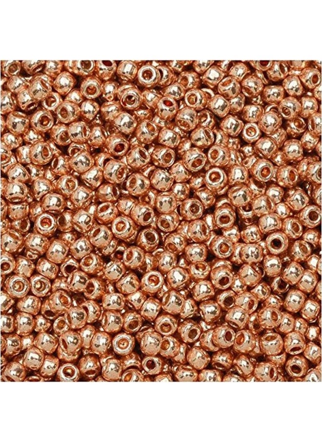 TOHO - Toho Tr-11-Pf551 C Seed Beads  Permanent Finish Galvanized Rose Gold - Image 1