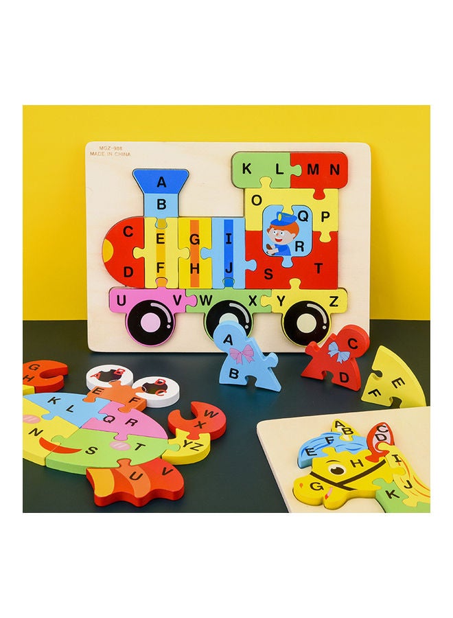 Wooden Block Jigsaw Puzzle Set