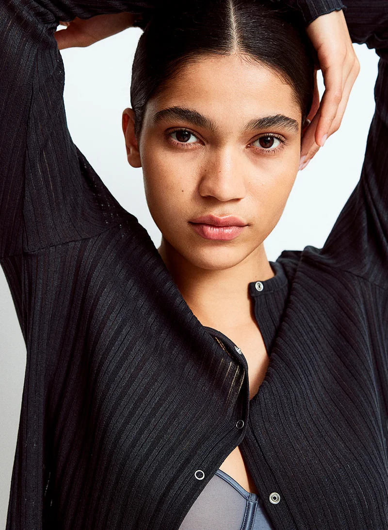 H&M Rib-Knit Cardigan