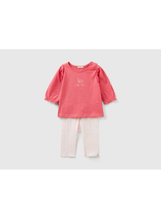 UNITED COLORS OF BENETTON T-Shirt And Trousers Set - Image 1